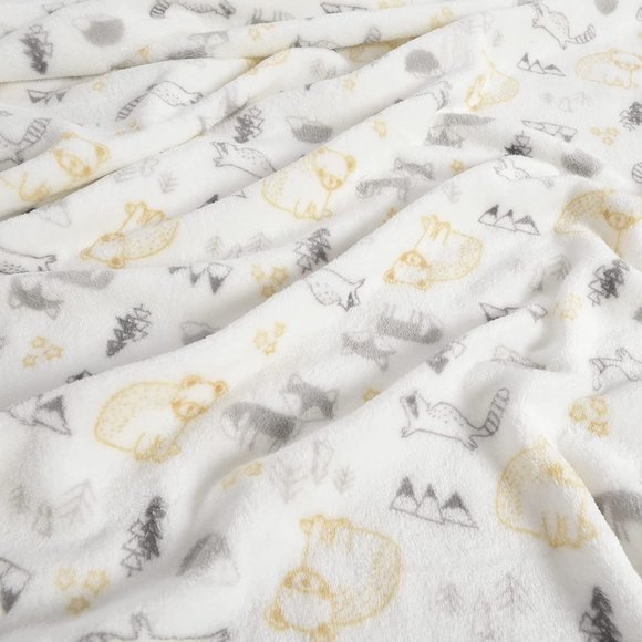 Plush Grey Raccoon Security Blanket 2 Piece Set Baby's First by Nemcor Lovey NWT - Picture 3 of 4